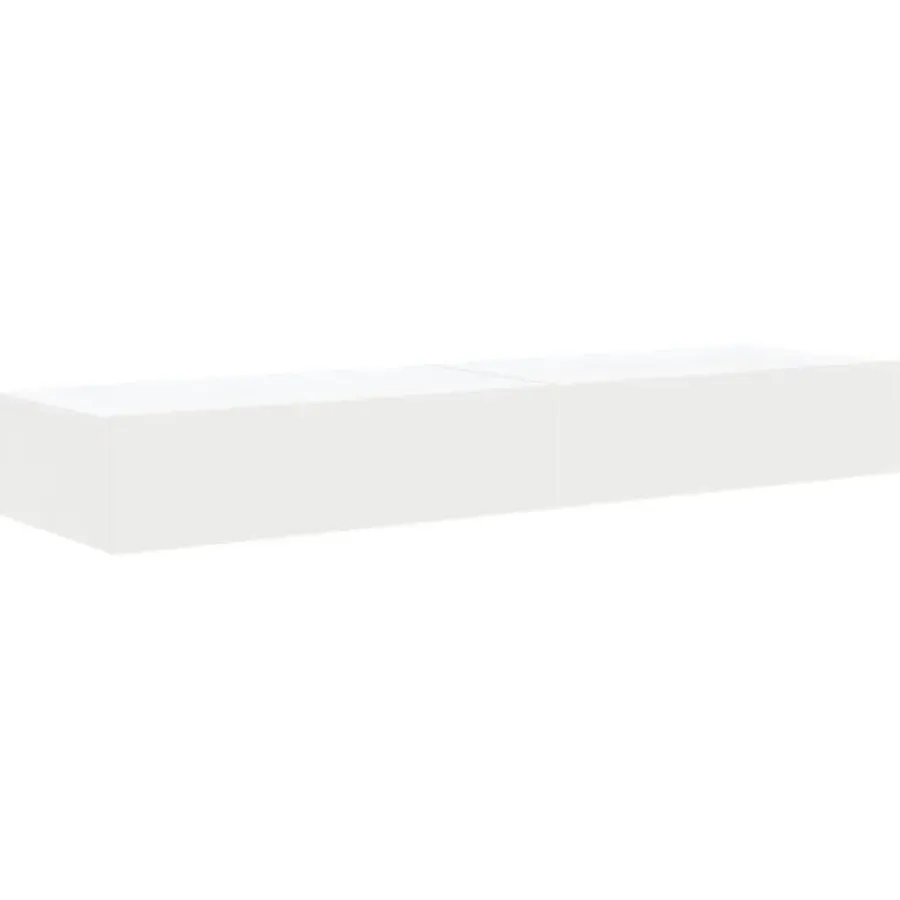 Tv Meubels-vidaXL - Zwevend LED TV-meubel met lade - Wit - Hout - 60x35x15.5 cm - 2 stuks
