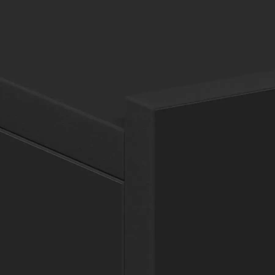 Nachtkastjes|Nachtkastjes-vidaXL - Zwevend Nachtkastje - Zwart - Bewerkt hout - 2 stuks