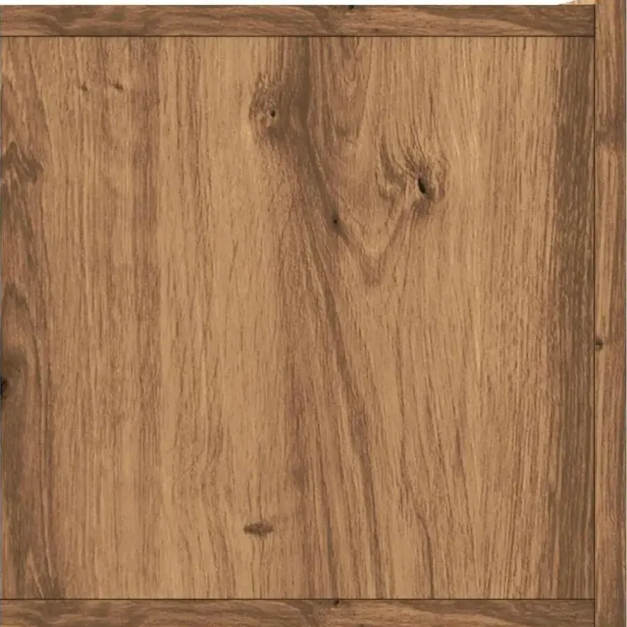 Tv Meubels-vidaXL - Zwevend TV-meubel met 2 deuren - Artisan eiken - Hout - 120x30x30 cm