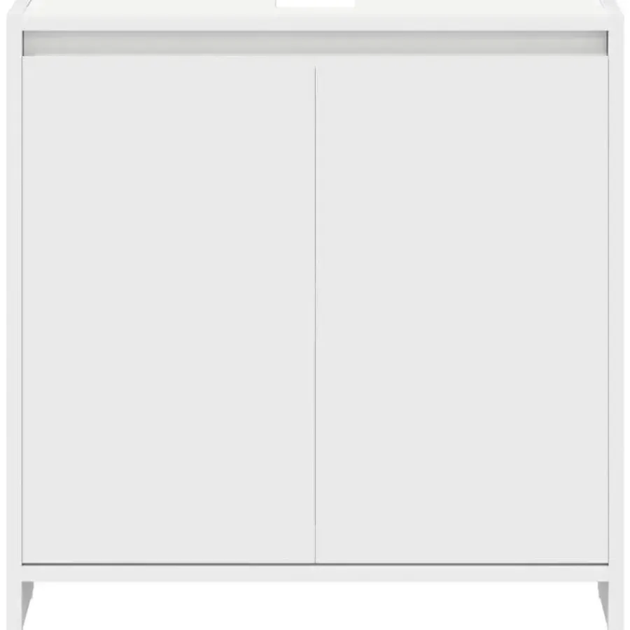 Wastafelkasten-vidaXL Badkamerkast 60x33x61 cm spaanplaat wit