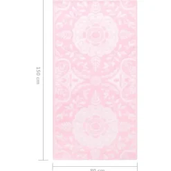 vidaXL Buitenkleed 80x150 cm PP roze