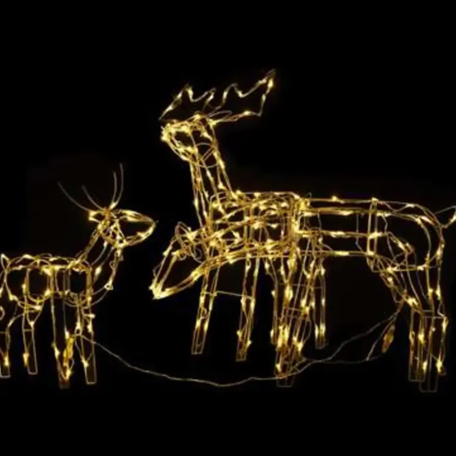 vidaXL 3-delige Kerstverlichting rendieren 229 LED's
