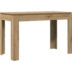 Rechthoekige Eettafels-vidaXL Eettafel - Rechthoekige tafel - Artisanaal eiken - Hout - 120x60x76 cm