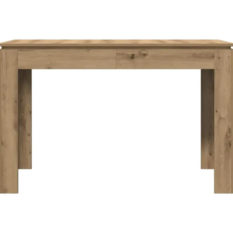 Rechthoekige Eettafels-vidaXL Eettafel - Rechthoekige tafel - Artisanaal eiken - Hout - 120x60x76 cm