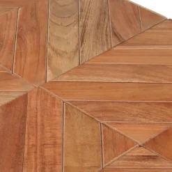 vidaXL Eettafel - Rechthoekige tafel - Massief acaciahout&mangohout - 140x70 cm