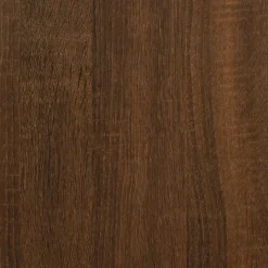 Rechthoekige Eettafels-vidaXL Eettafel - Rechthoekige tafel - Bruin eiken - Bewerkt hout - 120x60x76 cm