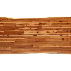 Rechthoekige Eettafels|Industriële Eettafels-vidaXL Eettafel - Rechthoekige tafel - Massief acaciahout en staal - 160x80 cm