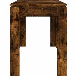 Rechthoekige Eettafels-vidaXL Eettafel - Rechthoekige tafel - Gerookt eiken - Bewerkt hout - 120x60 cm