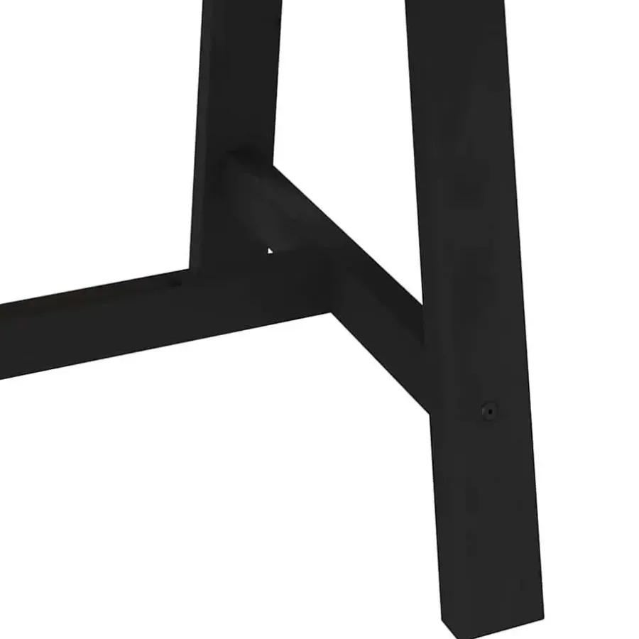 Rechthoekige Eettafels-vidaXL Eettafel NOAIN met A-poten - Naturel - Massief grenenhout - 160x90 cm