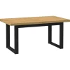 Rechthoekige Eettafels-vidaXL Eettafel NOAIN met U-poten - Naturel - Massief grenenhout - 160x90 cm