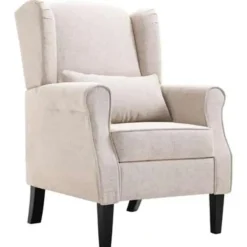 vidaXL Fauteuil stof beige