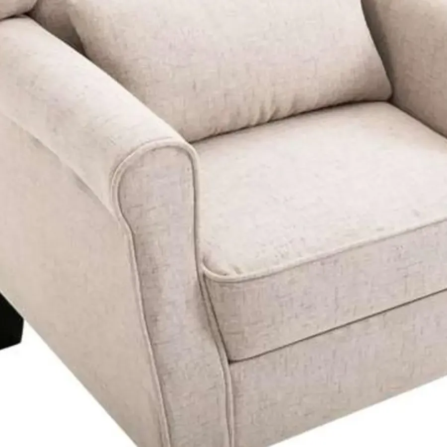 vidaXL Fauteuil stof beige