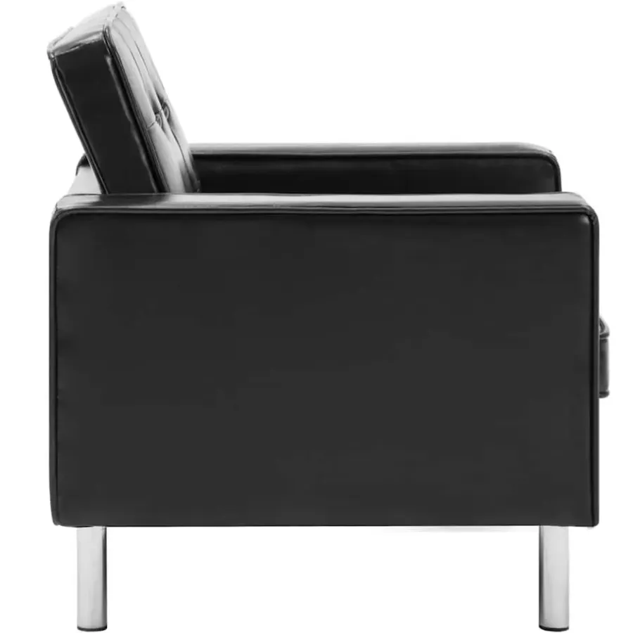 Fauteuils-vidaXL Fauteuils kunstleer zwart