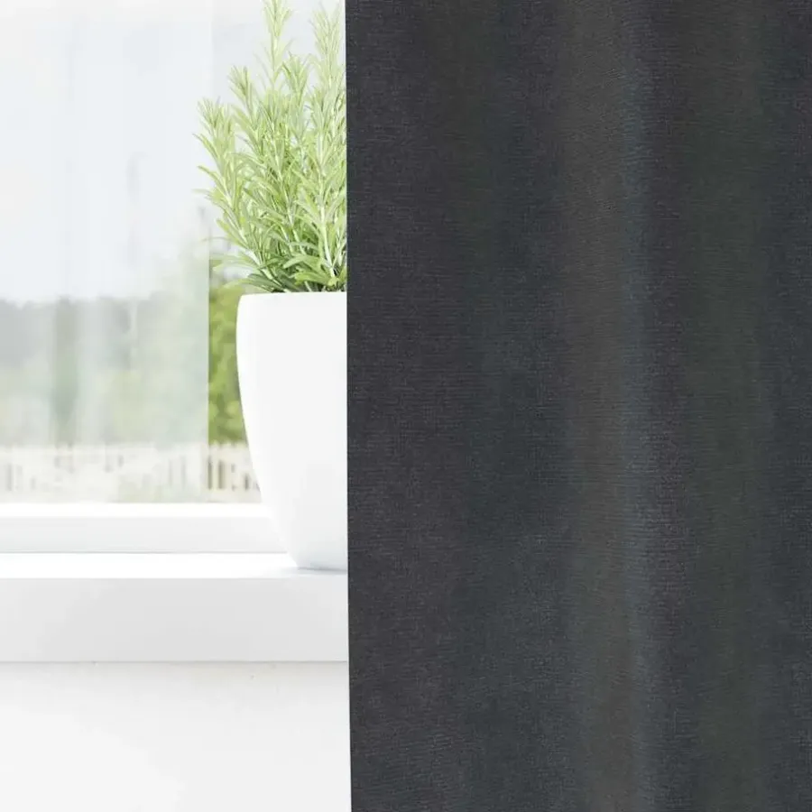 vidaXL Gordijnen - Verduisterend - Lichtgrijs - 140x175 cm - Fluweel - 2 Stuks