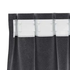 vidaXL Gordijnen - Verduisterend - Donkergrijs - 140x245 cm - Fluweel - 2 Stuks