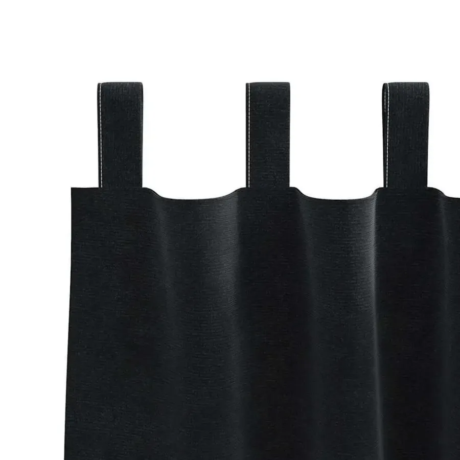 vidaXL Gordijnen met lussen - Verduisterend - Zwart Fluweel - 140x245 cm - 2 St.