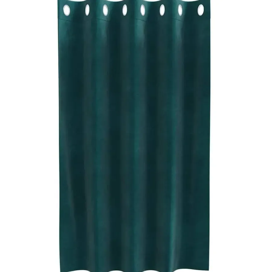 Gordijnen|Kant &Amp; Klaar Gordijnen-vidaXL Gordijnen met ringen - Donkergroen - 140x140 cm - Fluweel - 2 Stuks
