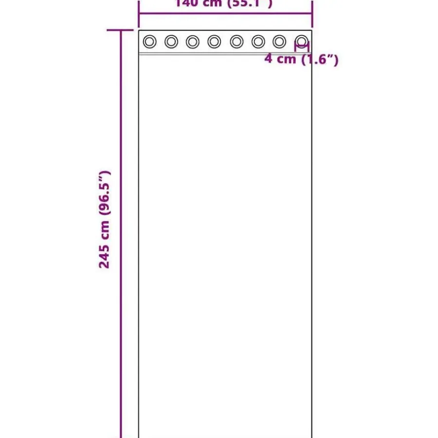 Gordijnen|Kant &Amp; Klaar Gordijnen-vidaXL Gordijnen met ringen - Verduisterend - Zwart Fluweel - 140x245 cm - 2 St.
