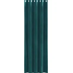 vidaXL Gordijnen met ringen - Donkergroen - 140x225 cm - Fluweel - 2 Stuks