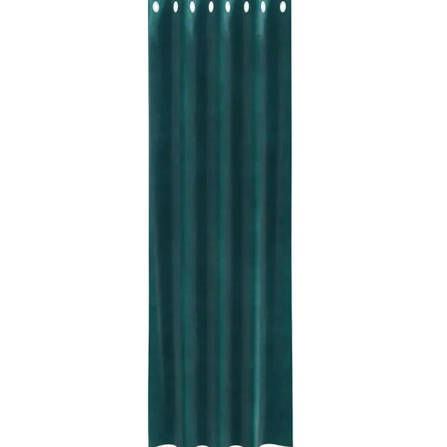 vidaXL Gordijnen met ringen - Donkergroen - 140x225 cm - Fluweel - 2 Stuks