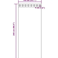 vidaXL Gordijnen met ringen - Donkergroen - 140x245 cm - Fluweel - 2 Stuks