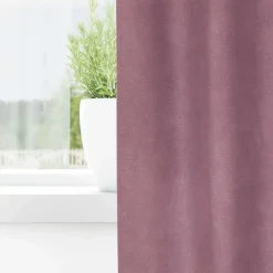 vidaXL Gordijnen met ringen - Donkerroze - 140x260 cm - Fluweel - 2 Stuks