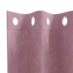 vidaXL Gordijnen met ringen - Donkerroze - 140x245 cm - Fluweel - 2 Stuks