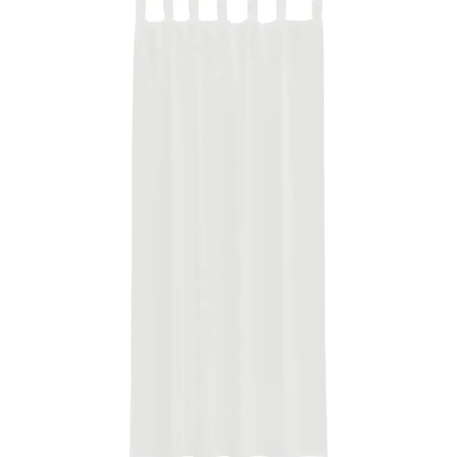vidaXL Gordijnen van voile met lussen - Wit - 140x260 cm - Stof - 2 Stuks