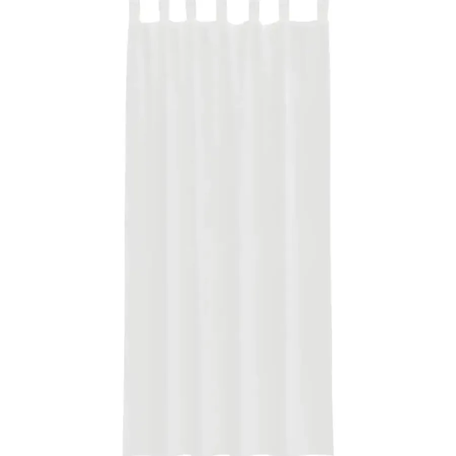 vidaXL Gordijnen van voile met lussen - Wit - 140x245 cm - Stof - 2 Stuks