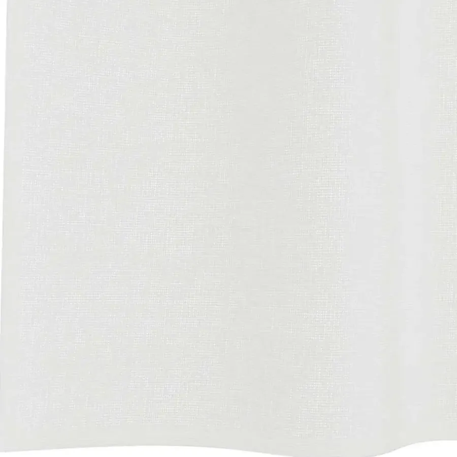 vidaXL Gordijnen van voile met lussen - Wit - 140x245 cm - Stof - 2 Stuks