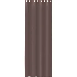 Kant &Amp; Klaar Gordijnen-vidaXL Gordijnen van voile met ringen - Bruin - 140x260 cm - Stof - 2 Stuks