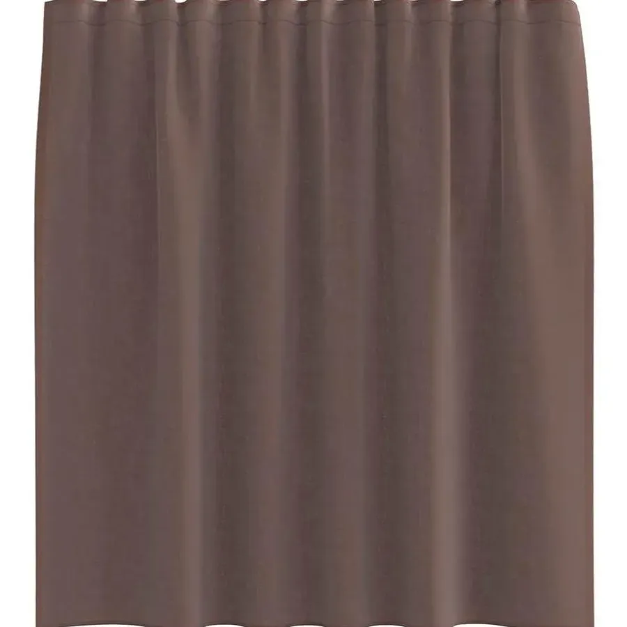 Kant &Amp; Klaar Gordijnen-vidaXL Gordijnen van voile met roedezakken - Bruin - 140x140 cm - Stof - 2 Stuks