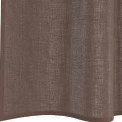 Kant &Amp; Klaar Gordijnen-vidaXL Gordijnen van voile met roedezakken - Bruin - 140x140 cm - Stof - 2 Stuks