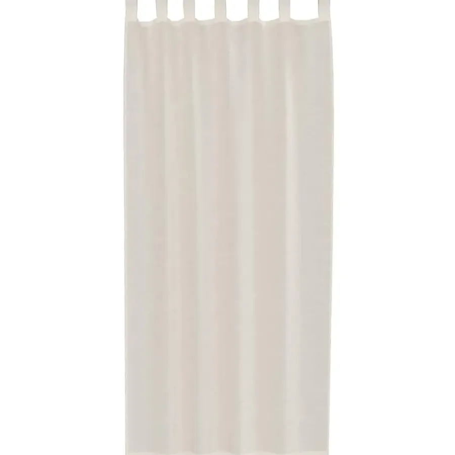 Kant &Amp; Klaar Gordijnen-vidaXL Gordijnen van voile met lussen - Crème - 140x225 cm - Stof - 2 Stuks