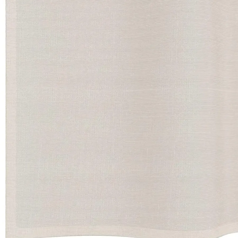 Kant &Amp; Klaar Gordijnen-vidaXL Gordijnen van voile met lussen - Crème - 140x225 cm - Stof - 2 Stuks