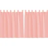 Kant &Amp; Klaar Gordijnen-vidaXL Gordijnen van voile met lussen - Roze - 140x140 cm - Stof - 2 Stuks
