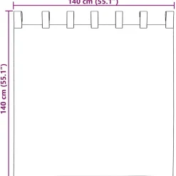 Kant &Amp; Klaar Gordijnen-vidaXL Gordijnen van voile met lussen - Roze - 140x140 cm - Stof - 2 Stuks