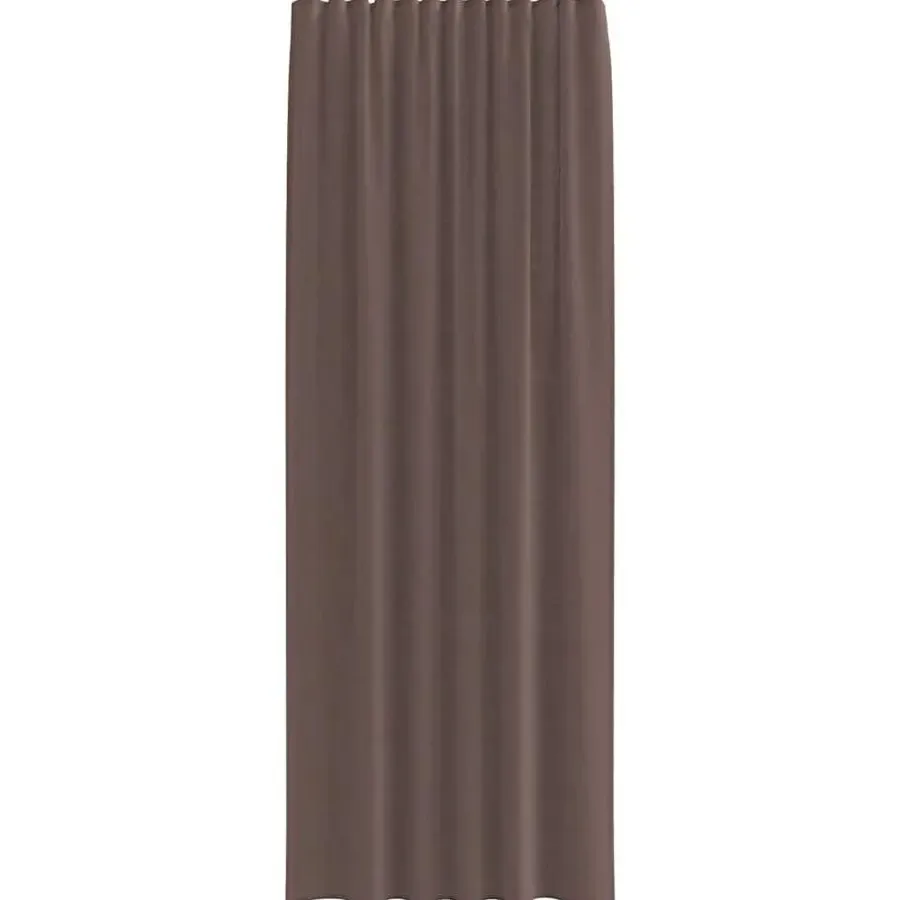 Kant &Amp; Klaar Gordijnen-vidaXL Gordijnen van voile met roedezakken - Bruin - 140x260 cm - Stof - 2 Stuks