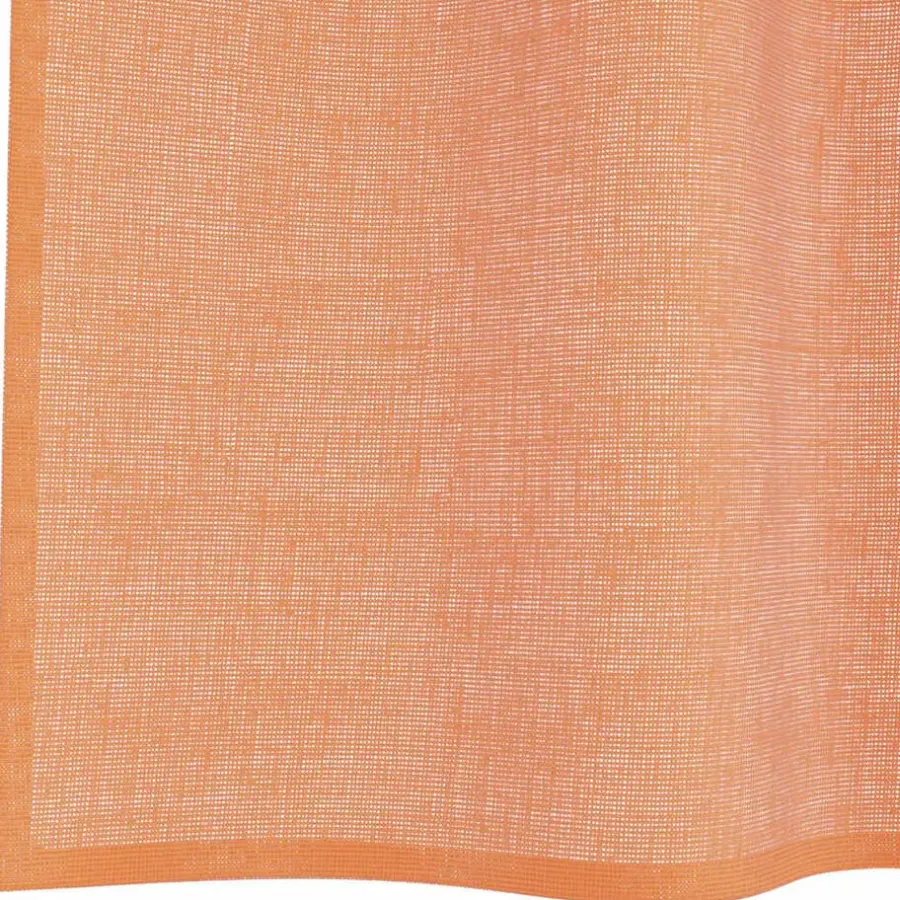 Kant &Amp; Klaar Gordijnen-vidaXL Gordijnen van voile met ringen - Terracotta - 140x175 cm - Stof - 2 Stuks
