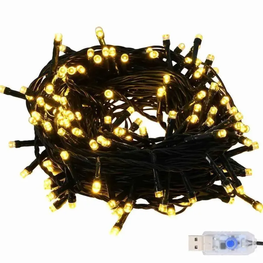 vidaXL Kerstballen set met 150 LED - 61x - Ø3/4/6 cm - Zwart - Kunststof - Mix
