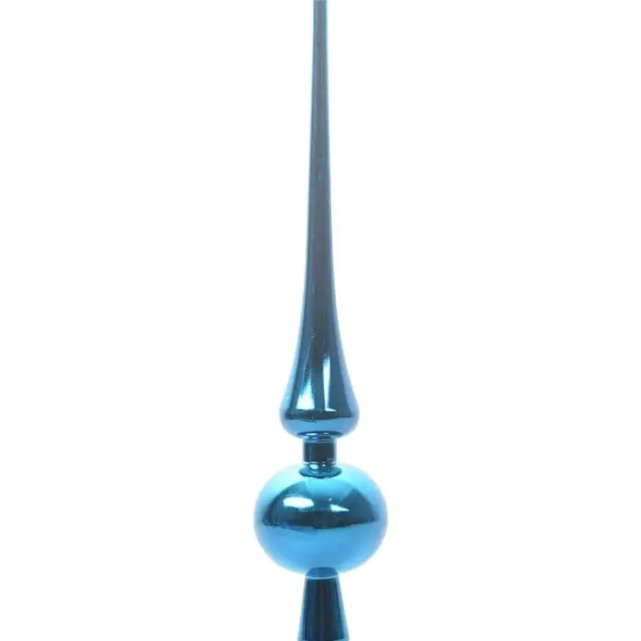 Kerstballen-vidaXL Kerstballen set met 300 LED - 120x - Ø3/4/6 cm - Blauw - Kunststof - Mix