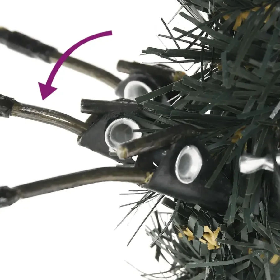 Kerstbomen-vidaXL kerstboom met standaard 240 cm PVC groen