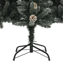 Kerstbomen-vidaXL kerstboom met standaard 240 cm PVC groen