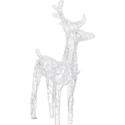 Kerstverlichting-vidaXL Kerstdecoratie rendieren en slee 280x28x55 cm acryl