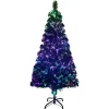 Kerstbomen-vidaXL Kunstkerstboom met standaard 120 cm glasvezel groen