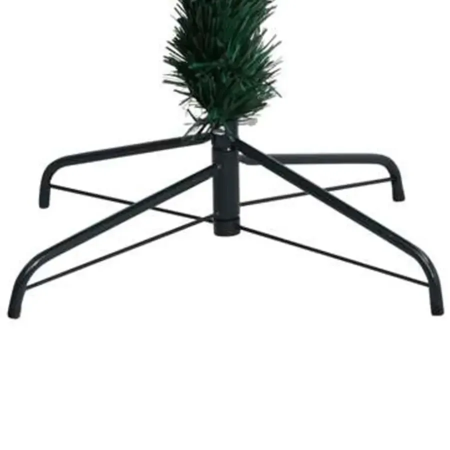 Kerstbomen-vidaXL Kunstkerstboom met standaard 120 cm glasvezel groen