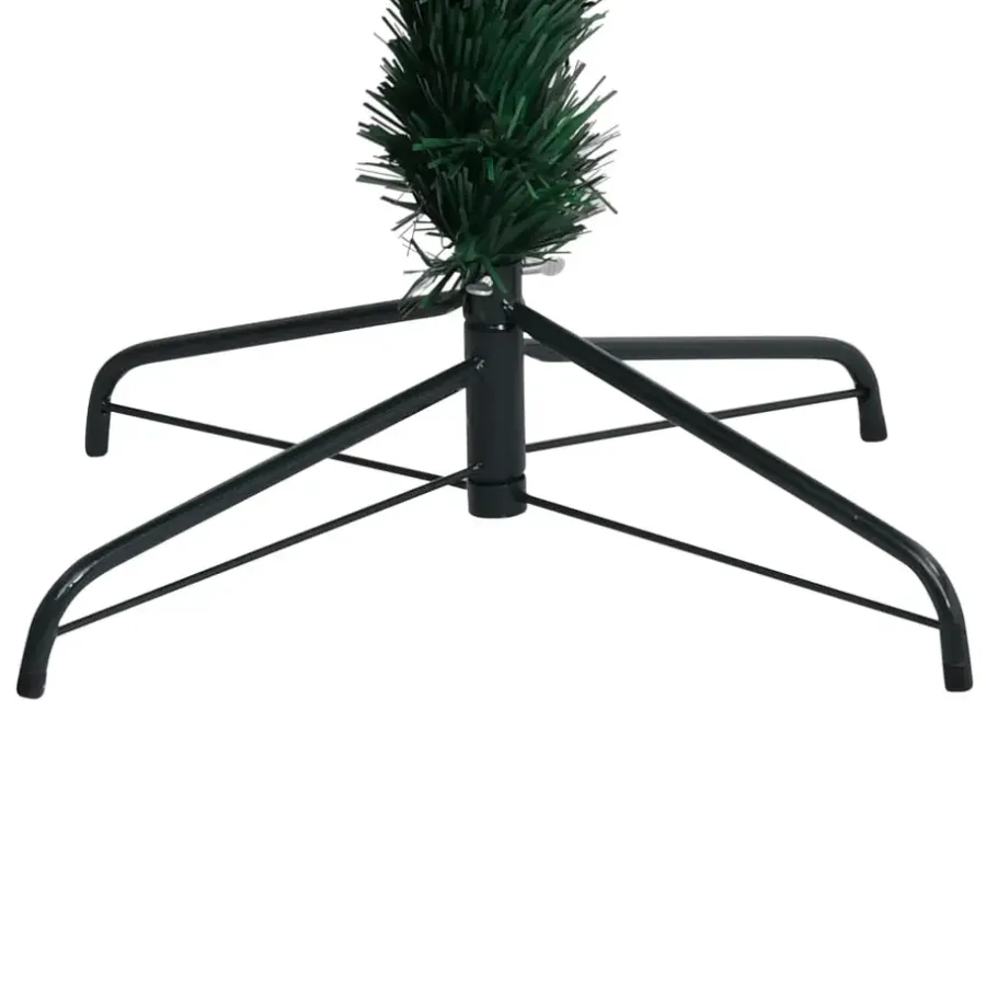 Kerstbomen-vidaXL Kunstkerstboom met standaard 120 cm glasvezel groen
