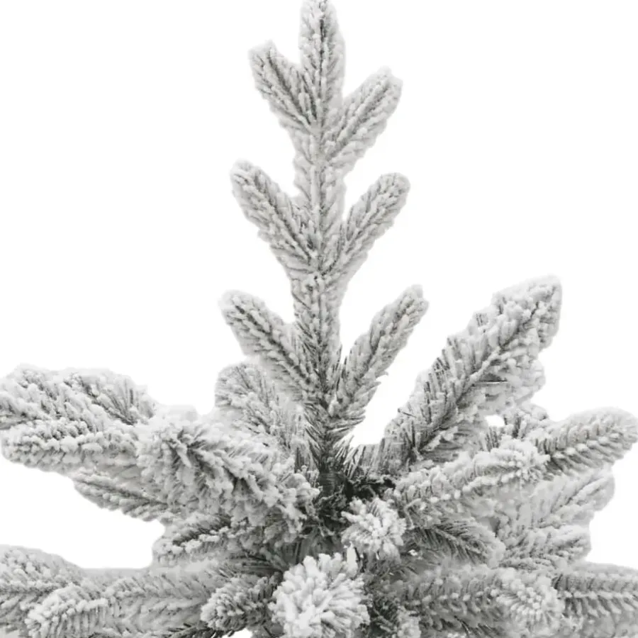 Kerstbomen-vidaXL Kunstkerstboom met scharnieren en sneeuw 150 cm