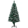 vidaXL Kunstkerstboom met dennenappels en witte sneeuw 150 cm