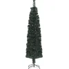 vidaXL Kunstkerstboom met standaard smal 150 cm glasvezel